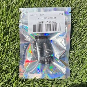 Black Metal Tire Valve Caps - Set of 4